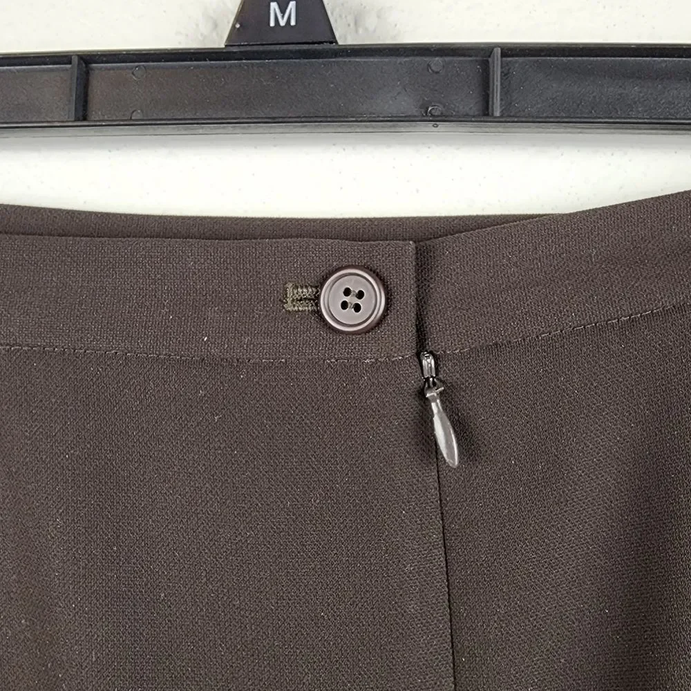 East 5th Dark Brown Stretchy Career Business Pencil Midi Skirt Plus Size 20W
